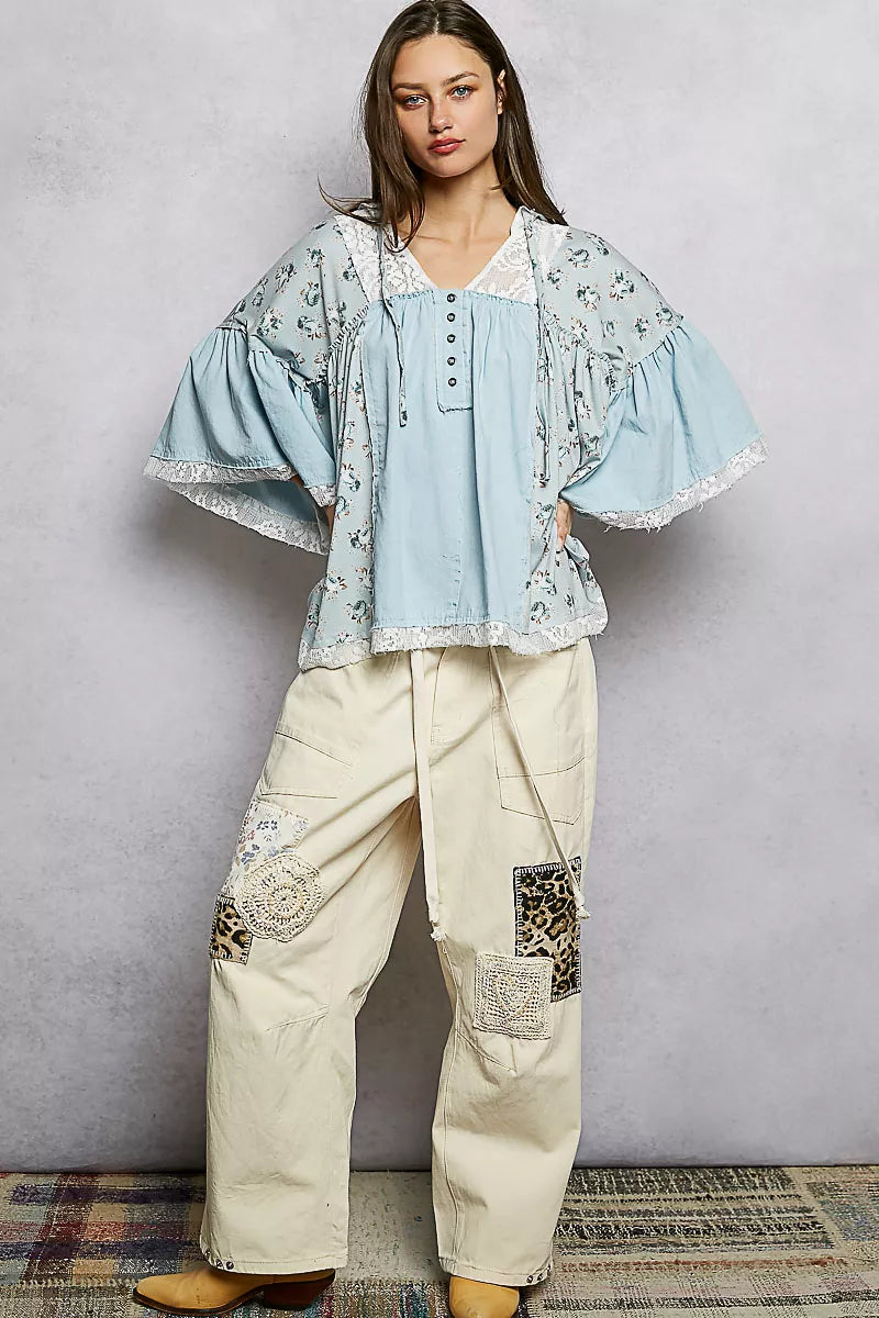 Blouse with Lace 
