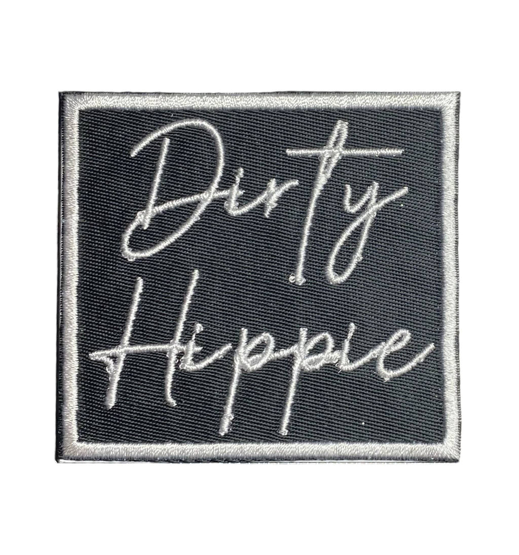 Dirty Hippie, Iron on Patch, Hat Bar