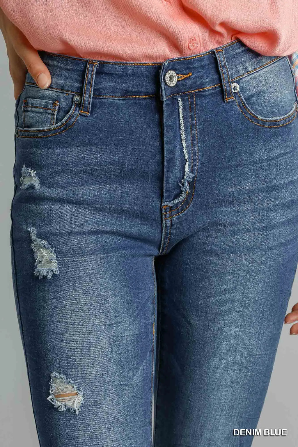 Umgee Distressed Skinny Jeans 