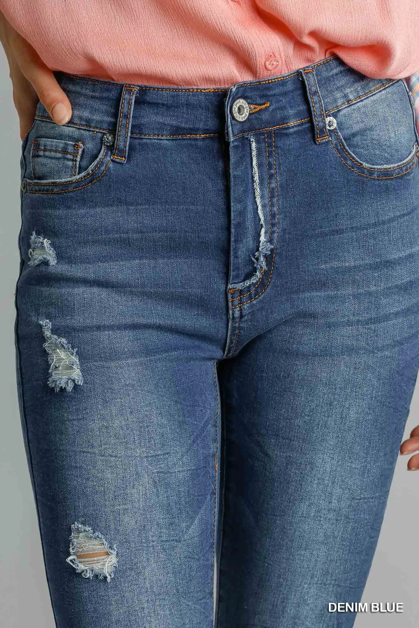 Umgee Distressed Skinny Jeans 