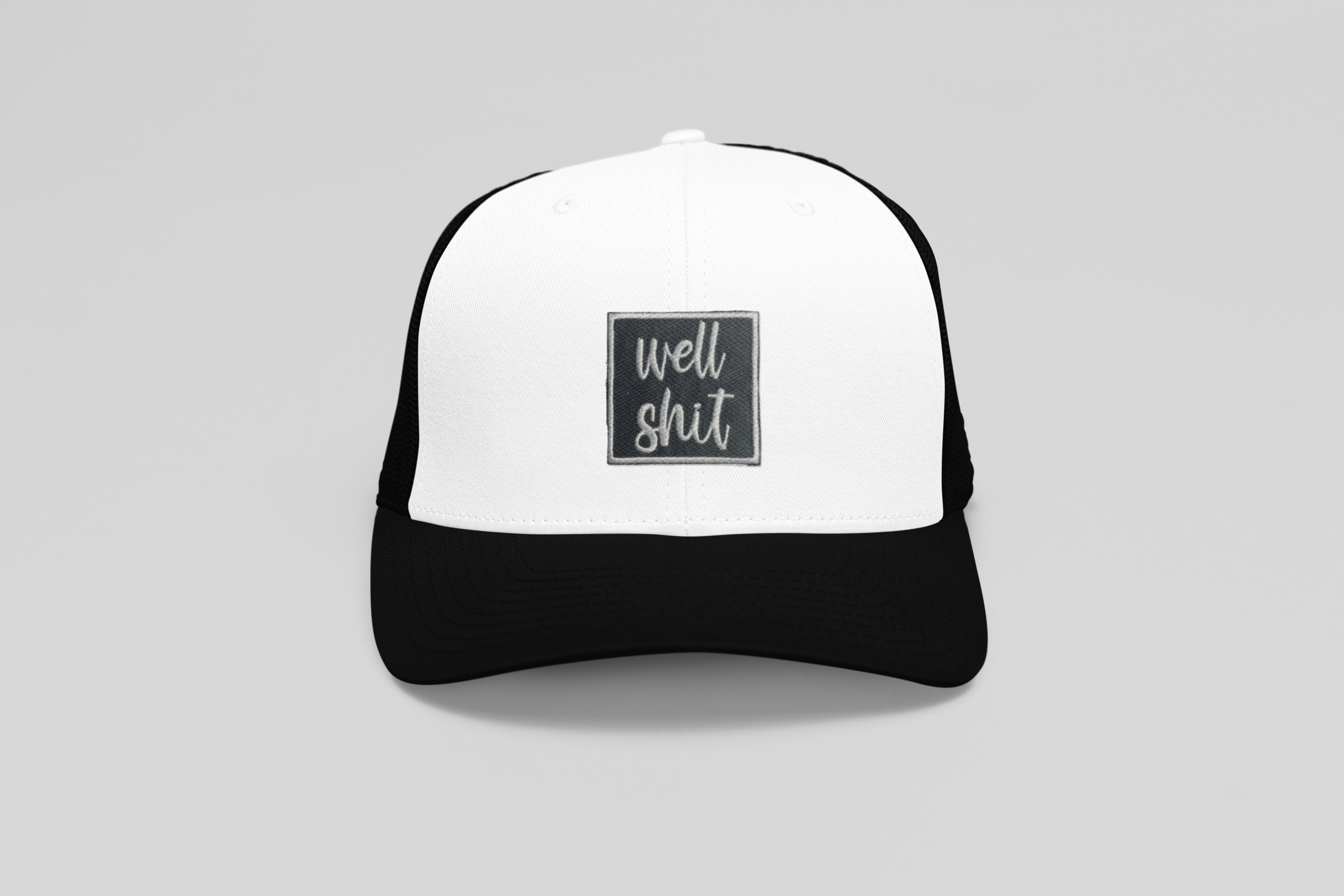 Well Shit, Embroidered, Sarcastic, Iron on Patch, Hat Bar
