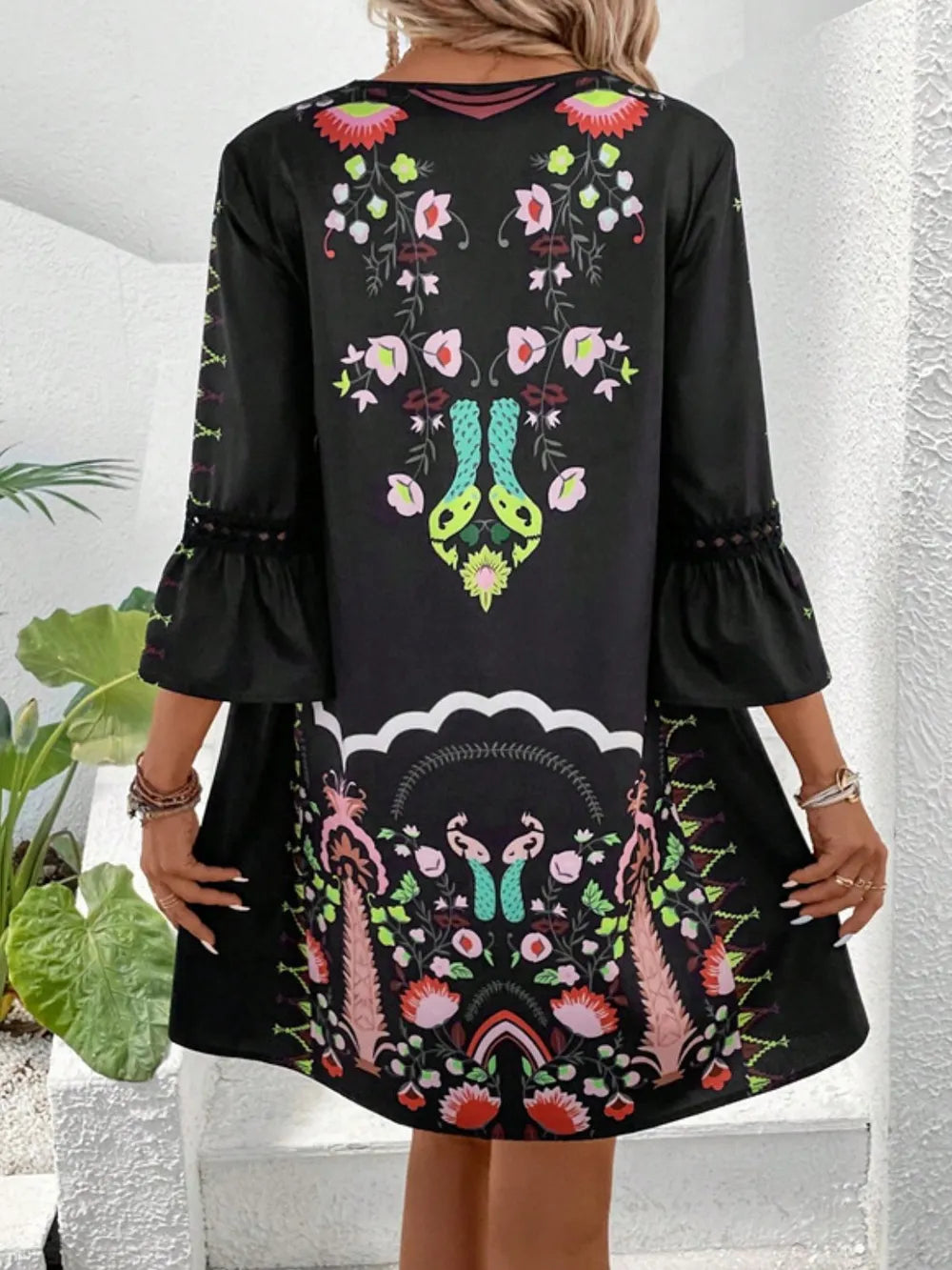 Lace Sleeve Dress