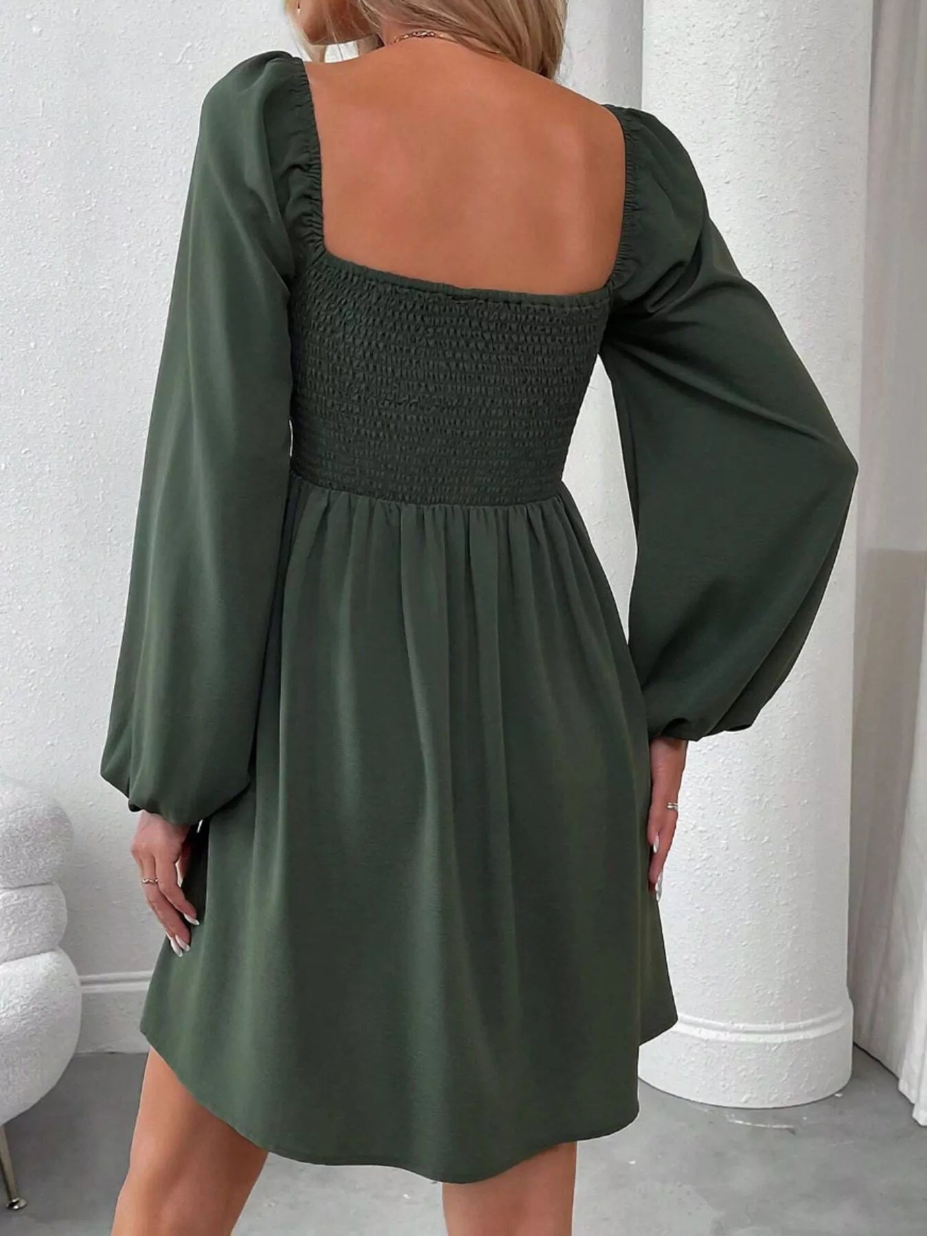 Ruched A-Line Dress