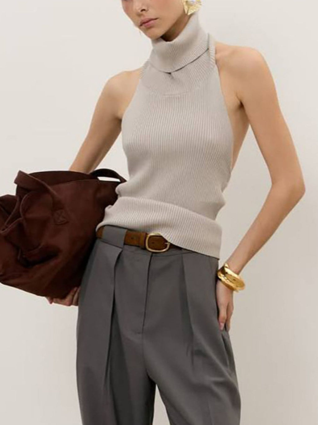Turtleneck Sweater Tank