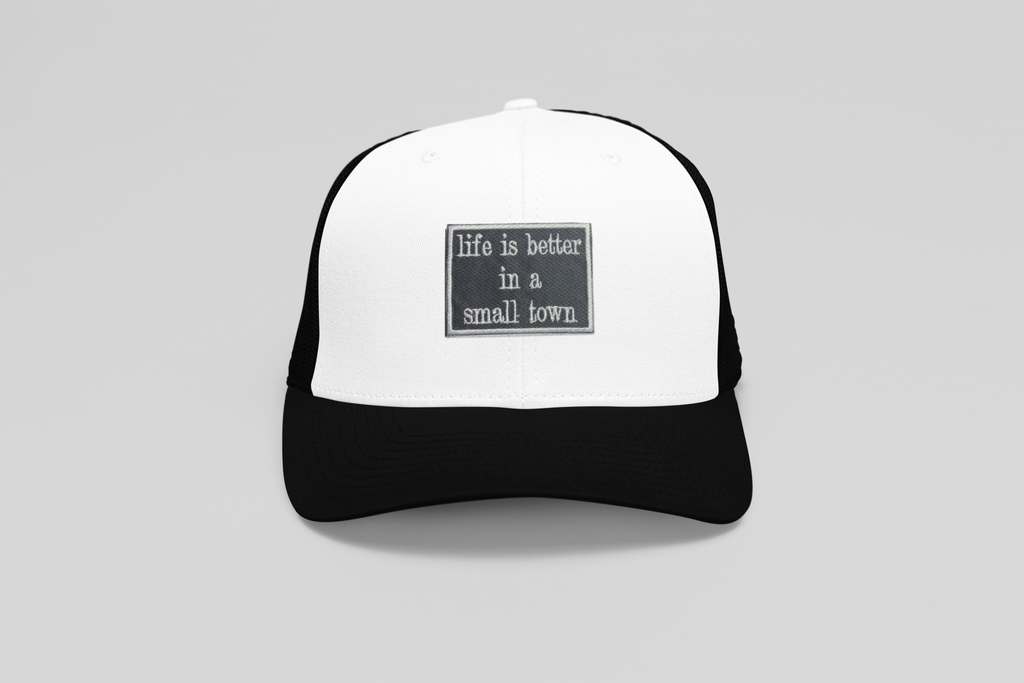 Life is Better in a Small Town, Embroidered, Iron on Patch