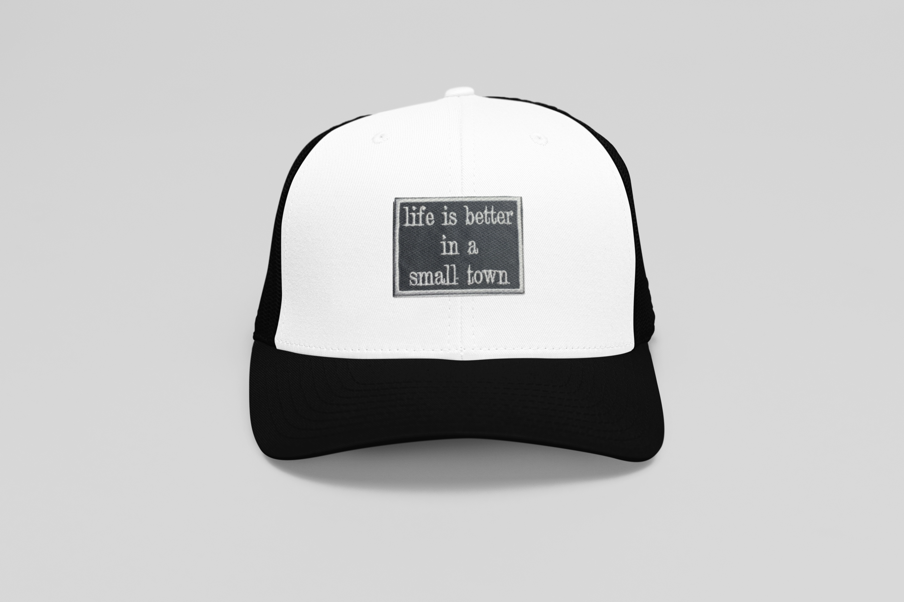 Life is Better in a Small Town, Embroidered, Iron on Patch