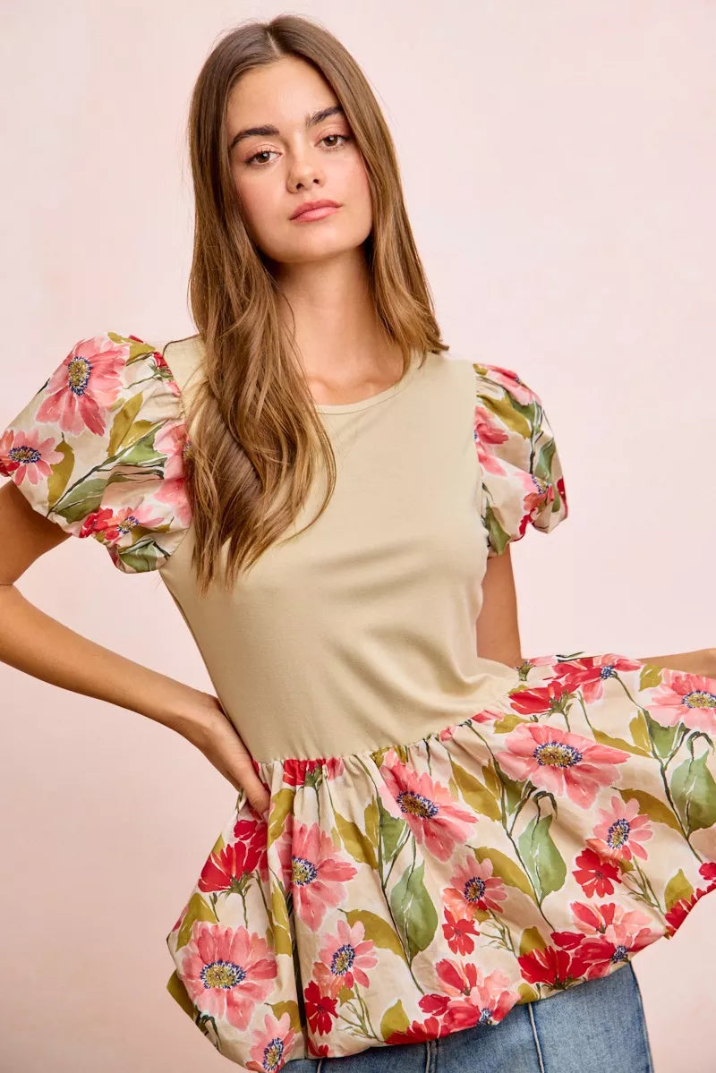 BiBi Floral Printed Bubble