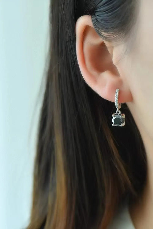 2 Carat Moissanite Drop Earrings