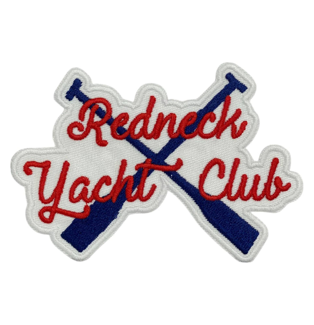 Redneck Yacht Club, Embroidered, Iron on Patch