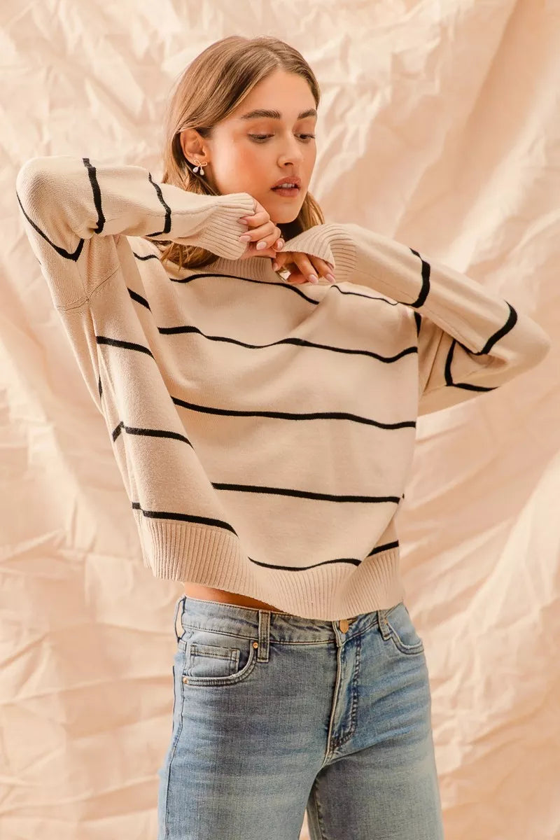  Neck Basic Essential Sweater