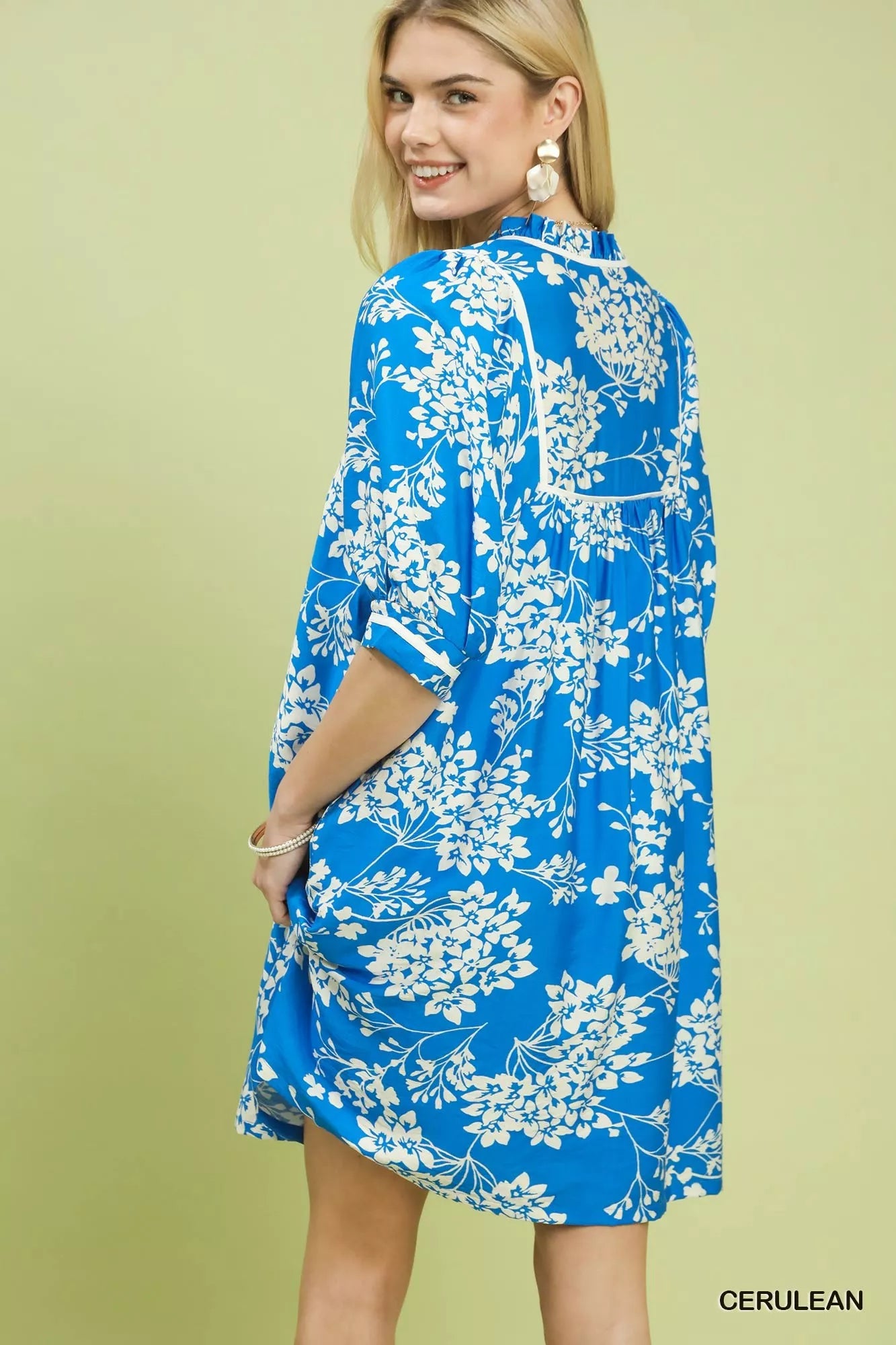 Umgee Floral Babydoll Dress