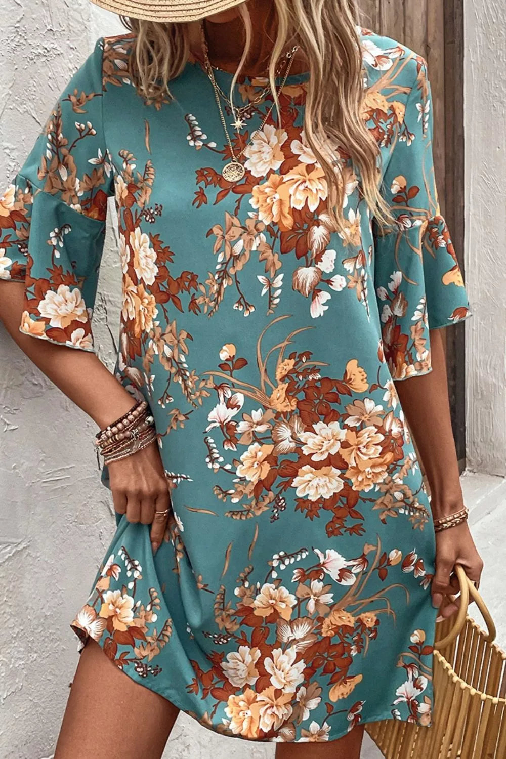 Floral Print Casual Dress