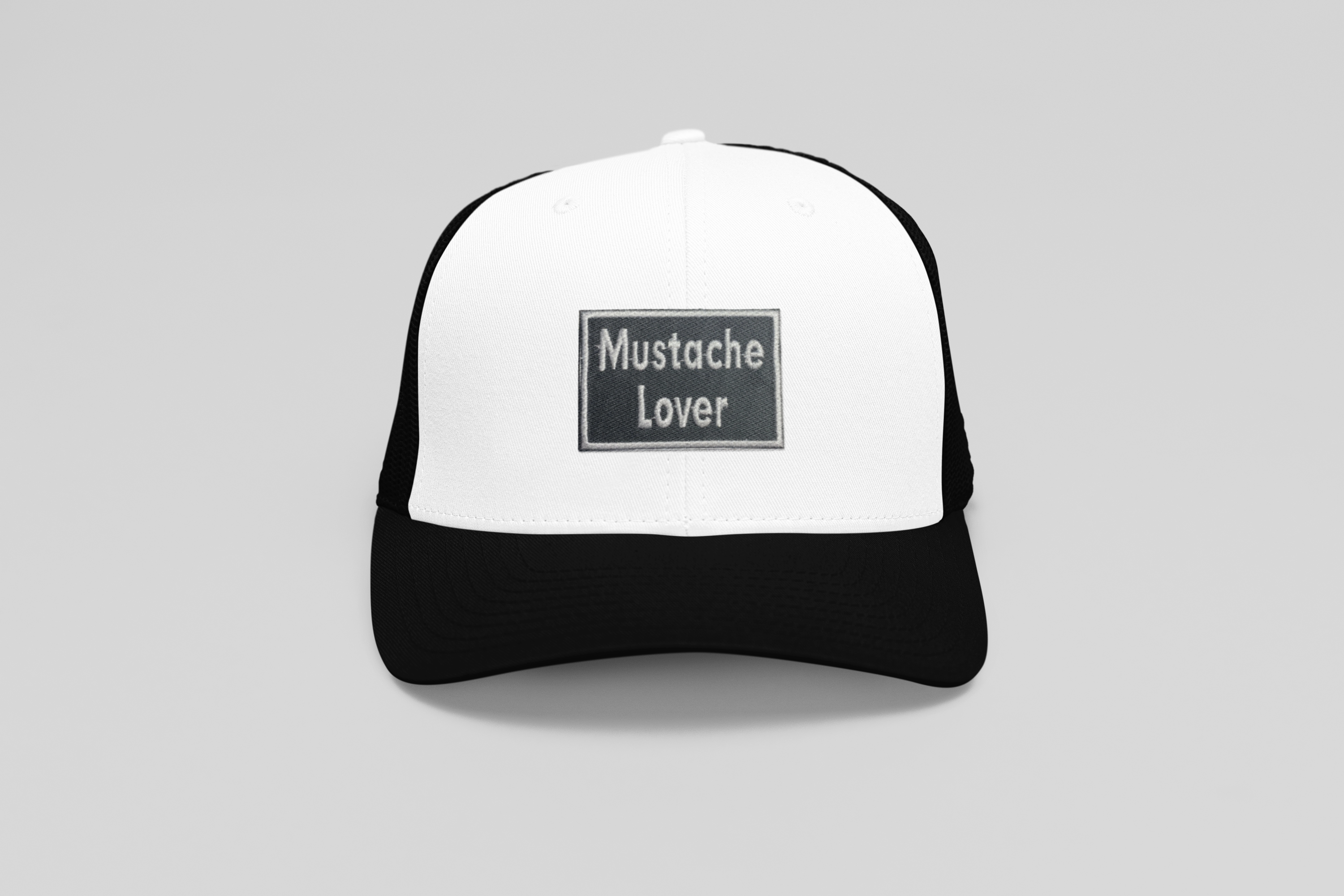 Mustache Lover, Embroidered, Iron on Patch, Hat Bar