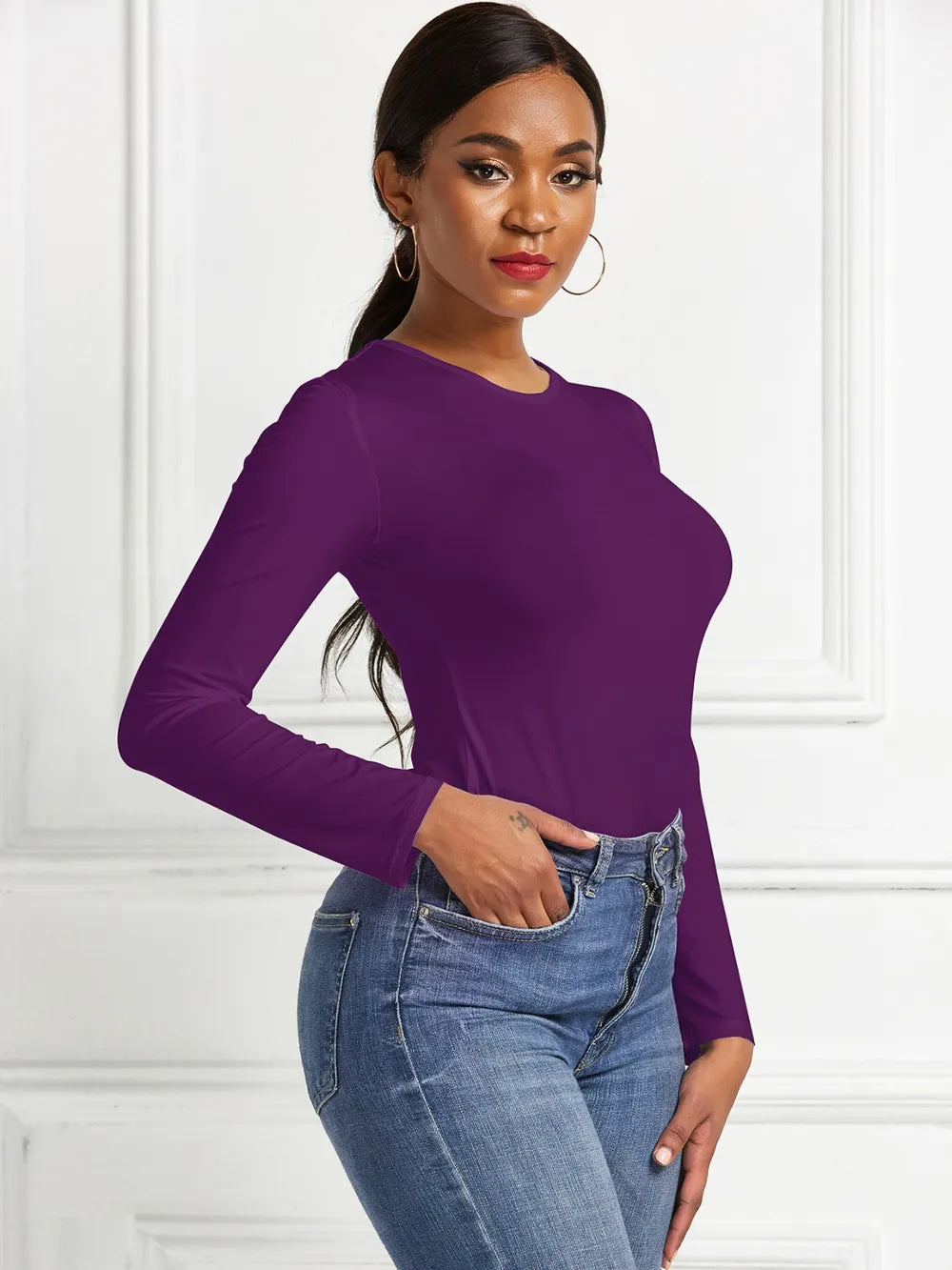 top full Sleeve Bodysuit