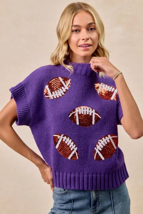 Patches Rib Banded Sweater