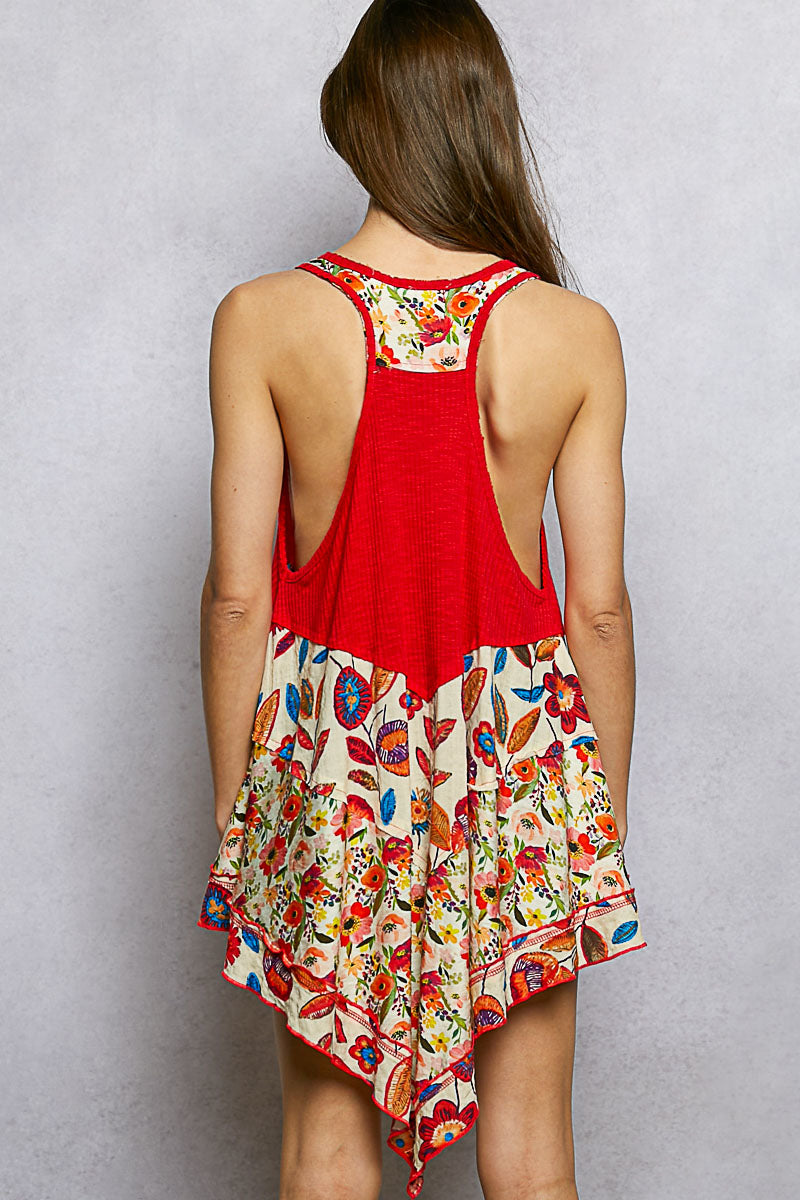 POL Round Neck Print Patch
