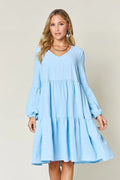 Sky Blue Dress with Pockets