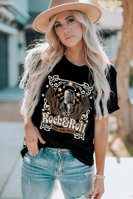 ROCK & ROLL LET'S MAKE SOME NOISE Graphic Tee